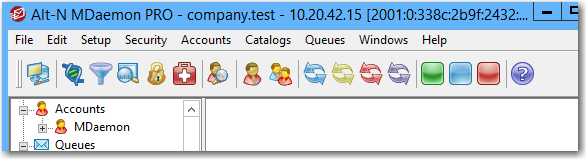 menú mdaemon chequeo salud email